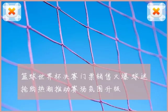 篮球世界杯决赛门票销售火爆 球迷抢购热潮推动赛场氛围升级